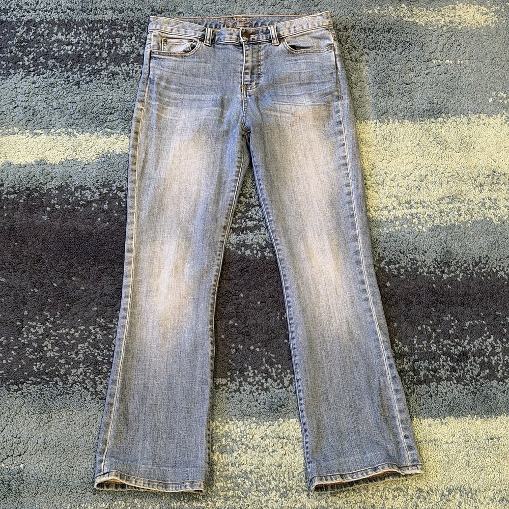 Lauren Jeans Co. Ralph Lauren Womens Size 6 Blue Classic Bootcut Denim Zip